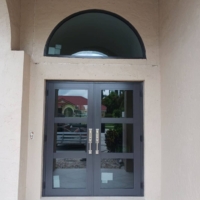 Impact Aluminum Door with Impact Glass 19