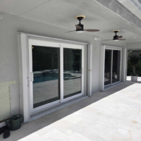 Impact Aluminum Sliding Glass Doors with Impact Glass 14
