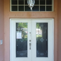 Impact Aluminum Door with Impact Glass 18