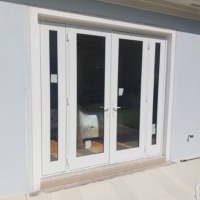 Impact Aluminum Door with Impact Glass 17