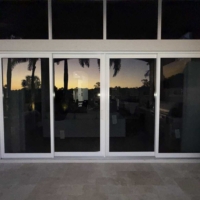 Impact Aluminum 4-Panel Sliding Glass Door with Impact Glass 8