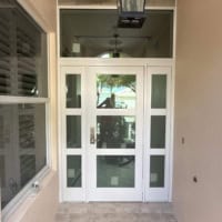 Impact Aluminum  Door with Impact Glass and Sidelites 3