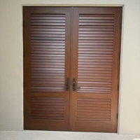 Impact Aluminum Louvered Door 30