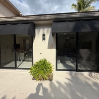 Impact Aluminum Door with Impact Glass 28