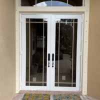 Impact Aluminum French Doors with Impact Glass 12