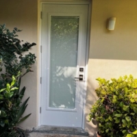 Impact Aluminum Side Garage Door with Impact Glass 4