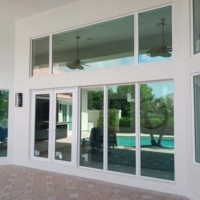 Impact Aluminum Door with Impact Glass 23